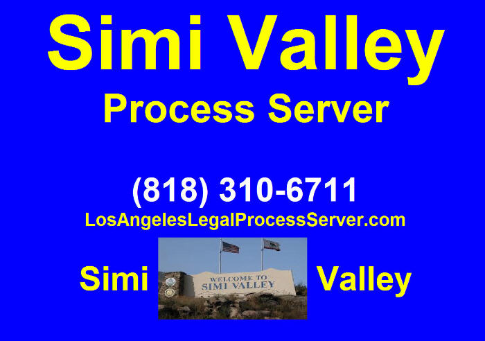 Process Server in Simi Valley Ca